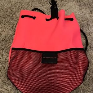 Neon Pink Victoria Secret backpack